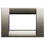 VIMAR IDEA Placca Metallo Cromo Nero