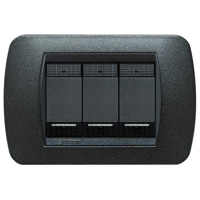 BTICINO LIVING INTERNATIONAL Placca Metallo Nero Grafite