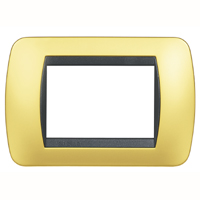 BTICINO LIVING INTERNATIONAL Placca Metallo Oro Satinato 
