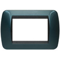 BTICINO LIVING INTERNATIONAL Placca Metallo Blu Metallic