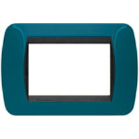 BTICINO LIVING INTERNATIONAL Placca Metallo Blu Metro