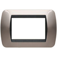 BTICINO LIVING INTERNATIONAL Placca Metallo Nichel Nero