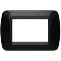 BTICINO LIVING INTERNATIONAL Placca Metallo Nero Solid