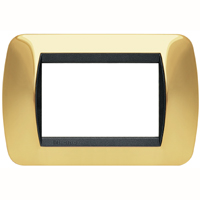 BTICINO LIVING INTERNATIONAL Placca Metallo Oro Vero