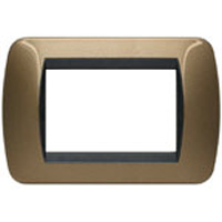 BTICINO LIVING INTERNATIONAL Placca Metallo Ocra Metallic