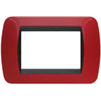 BTICINO LIVING INTERNATIONAL Placca Metallo Rosso Solid